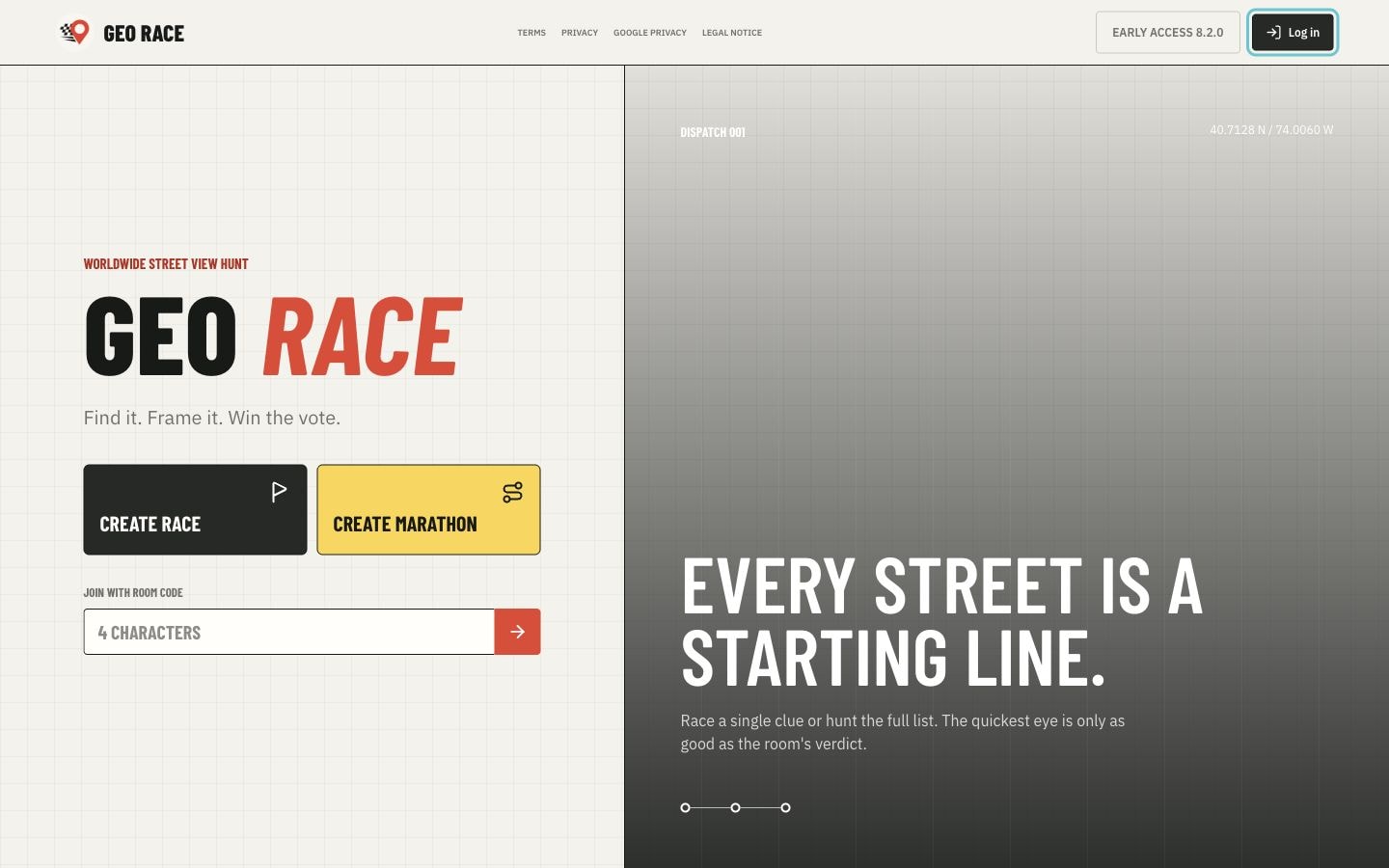 Geo Race product screenshot